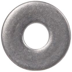 Made in USA - #2 Screw, Grade 300 Stainless Steel Standard Flat Washer - 0.094" ID x 1/4" OD, 0.016" Thick, Plain Finish, Meets Military Specifications - Eagle Tool & Supply