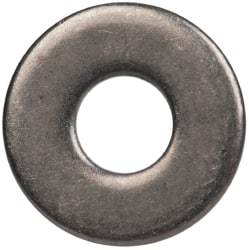 Made in USA - #4 Screw, Grade 300 Stainless Steel Standard Flat Washer - 1/8" ID x 0.312" OD, 0.025" Thick, Passivated Finish, Meets Military Specifications - Eagle Tool & Supply