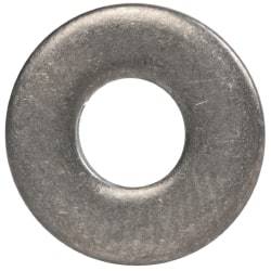 Made in USA - #8 Screw, Grade 300 Stainless Steel Standard Flat Washer - 0.188" ID x 0.438" OD, 0.065" Thick, Passivated Finish, Meets Military Specifications - Eagle Tool & Supply