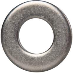 Made in USA - 5/16" Screw, Grade 300 Stainless Steel Standard Flat Washer - 0.343" ID x 0.687" OD, 0.051" Thick, Passivated Finish, Meets Military Specifications - Eagle Tool & Supply