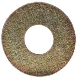 Made in USA - #2 Screw, Grade 1008/1010 Steel Standard Flat Washer - 0.094" ID x 1/4" OD, 0.018" Thick, Cadmium-Plated Finish, Meets Military Specifications - Eagle Tool & Supply