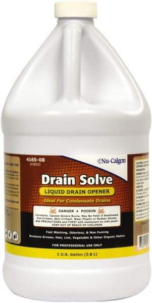 Nu-Calgon - 1 Gal Liquid Drain Cleaner - Unscented, Bottle - Eagle Tool & Supply