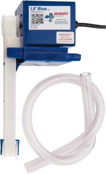 Abanaki - 8" Reach, 1 GPH Oil Removal Capacity, 110 Max Volt Rating, 60 Hz, Belt Oil Skimmer - Flat Belt, 8" Belt Length - Eagle Tool & Supply