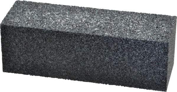 Made in USA - 6" Long x 2" Wide x 2" Thick, Silicon Carbide Sharpening Stone - Plain Rectangle, 24 Grit, Very Coarse Grade - Eagle Tool & Supply