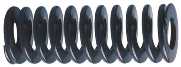 Associated Spring Raymond - 2" Hole Diam, 1" Rod Diam, 5-1/2" Free Length, Red Die Spring - 1025.6 Lb Max Deflection, 2.04" Max Deflection, Medium Heavy Duty, Chromium Alloy Steel - Eagle Tool & Supply