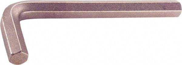 Ampco - 1" Hex, Long Arm, Nonsparking Hex Key - 8" OAL, Nickel Aluminum Bronze, Inch System of Measurement - Eagle Tool & Supply