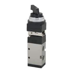 ARO/Ingersoll-Rand - 1/4" NPT Manual Mechanical Valve - 3-Way, 2 Position, Long Selector/Manual & 0.7 CV Rate - Eagle Tool & Supply