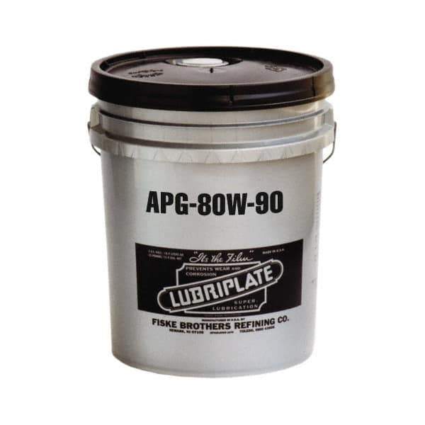 Lubriplate - 5 Gal Pail, Mineral Gear Oil - 15°F to 280°F, 650 SUS Viscosity at 100°F, 84 SUS Viscosity at 210°F, ISO 100 - Eagle Tool & Supply