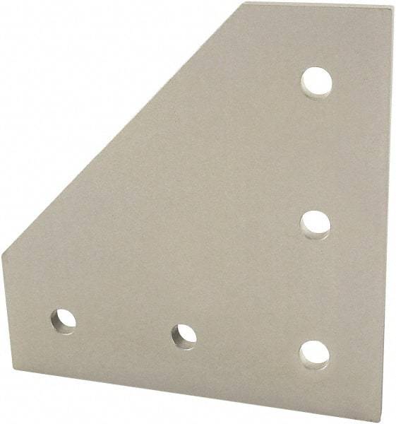 80/20 Inc. - 75mm Wide, Open Shelving Accessory/Component - Aluminum, Clear Anodized Finish, 75mm Long, Use with 25 Series & Bolt Kit 75-3404 - Eagle Tool & Supply