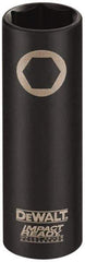 DeWALT - 3/8" Drive 5/8" Deep Impact Socket - 6 Points, 2-1/2" OAL - Eagle Tool & Supply