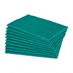 Norton - Very Fine Grade, Aluminum Oxide Hand Pad - Green, 6" Wide x 9" Long, Nonwoven - Eagle Tool & Supply