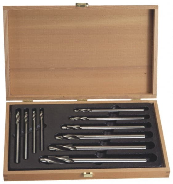 Made in USA - #10 to #4 Wire Socket Head Cap Screw Compatible, High Speed Steel, Solid Pilot Counterbore Set - Eagle Tool & Supply