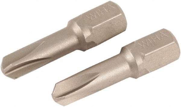 Wiha - 1/4" Drive, #4 Torq-Set Screwdriver Bit - 25mm OAL - Eagle Tool & Supply