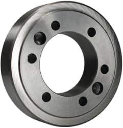 BTC - Adapter Back Plate for 12" Diam Self Centering Lathe Chucks - A2-8 Mount, 3.268" Through Hole Diam - Eagle Tool & Supply