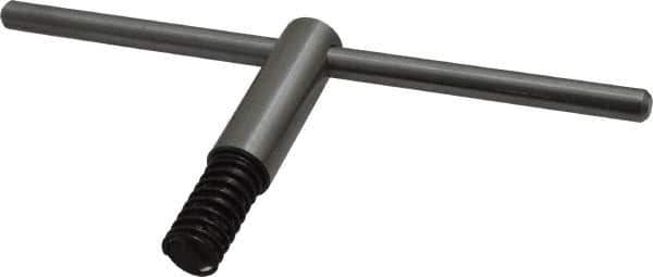 Bison - 6, 8" Chuck Diam Compatibility, Lathe Chuck Key - Compatible with 3-Jaw Chucks, 4-Jaw Chucks, 6-Jaw Chucks, Self Ejecting, 3-15/16" Body Length, 0.4331" Actual Key Square Size - Eagle Tool & Supply
