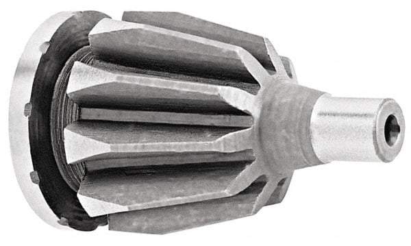 Bison - Forged Steel Lathe Chuck Pinion - 16" Chuck Diam Compatible, 1.7" OD - Eagle Tool & Supply