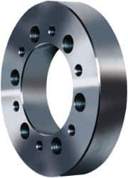 Pratt Burnerd America - Adapter Back Plate for 8" Diam Self Centering Lathe Chucks - A1/A2-5 Mount, 2-1/4" Through Hole Diam, Steel - Eagle Tool & Supply