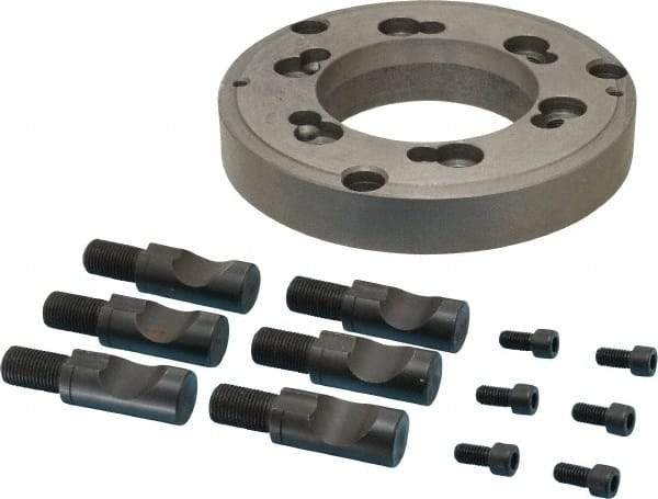 Interstate - Adapter Back Plate for 8" Diam Lathe Chucks - D1-6 Mount - Eagle Tool & Supply