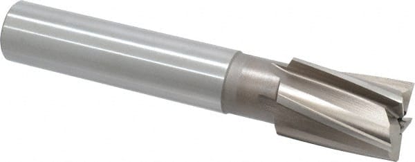 Value Collection - 1-9/16" Diam, 1-1/4" Shank, Diam, 5 Flutes, Straight Shank, Interchangeable Pilot Counterbore - Eagle Tool & Supply