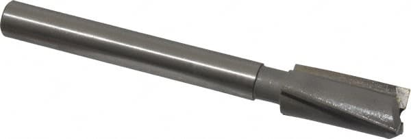 Made in USA - 3/4" Diam, 1/2" Shank, Diam, 3 Flutes, Straight Shank, Interchangeable Pilot Counterbore - Eagle Tool & Supply