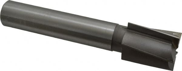 Made in USA - 1-3/4" Diam, 1-1/4" Shank, Diam, 5 Flutes, Straight Shank, Interchangeable Pilot Counterbore - Eagle Tool & Supply
