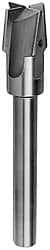 Value Collection - 17/32" Diam, 1/2" Shank, Diam, 4 Flutes, Straight Shank, Interchangeable Pilot Counterbore - Eagle Tool & Supply