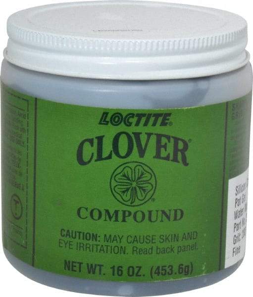 Loctite - 1 Lb Water Soluble Compound - Compound Grade Extra Fine, 280 Grit, Black & Gray, Use on General Purpose - Eagle Tool & Supply