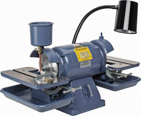 Baldor - 6" Wheel Diam x 1" Wheel Width, 1/2 hp Bench Grinder - 1-1/4" Arbor Hole Diam, 1 Phase, 3,600 Max RPM, 115 Volts - Eagle Tool & Supply