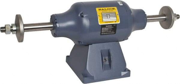 Baldor - 10" Wheel Diam x 1-1/4" Wheel Width, 1 hp Buffer - 7/8" Arbor Hole Diam, 1 Phase, 1,800 Max RPM, 115/230 Volts - Eagle Tool & Supply