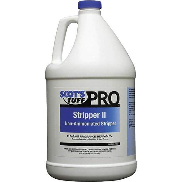 Scot's Tuff - 1 Gal Bottle Stripper - Use on Metal Interlock Finishes, Polymer Finishes, Wax Finishes - Eagle Tool & Supply