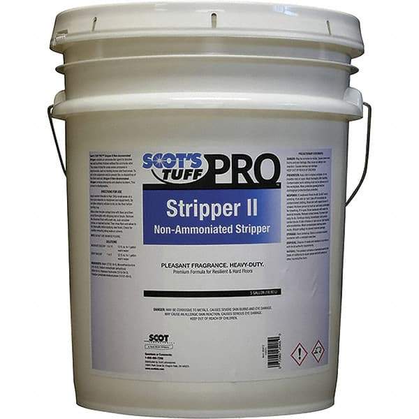 Scot's Tuff - 5 Gal Pail Stripper - Use on Metal Interlock Finishes, Polymer Finishes, Wax Finishes - Eagle Tool & Supply