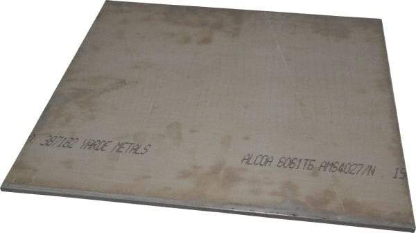 Value Collection - 0.19 Inch Thick x 12 Inch Wide x 12 Inch Long, Aluminum Sheet - Alloy 6061-T6 - Eagle Tool & Supply