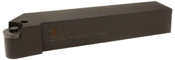 Kennametal - PRGC, Right Hand Cut, 0° Lead Angle, 32mm Shank Height x 25mm Shank Width, Neutral Rake Indexable Turning Toolholder - 170mm OAL, RC..1606.. Insert Compatibility, Series Fix-Perfect - Eagle Tool & Supply