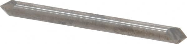 Accupro - 1/8" Diam 2 Flute Double End Solid Carbide Chamfer Mill - Eagle Tool & Supply