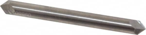 Accupro - 1/4" Diam 2 Flute Double End Solid Carbide Chamfer Mill - Eagle Tool & Supply