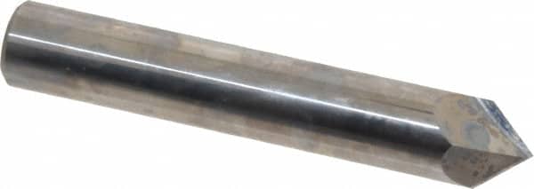 Accupro - 1/2" Diam 2 Flute Single End Solid Carbide Chamfer Mill - Eagle Tool & Supply