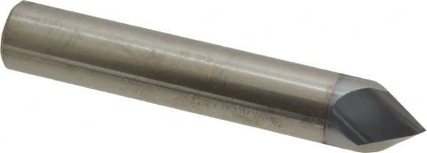 Accupro - 1/2" Diam 2 Flute Single End Solid Carbide Chamfer Mill - Eagle Tool & Supply