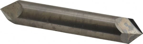 Accupro - 1/2" Diam 2 Flute Double End Solid Carbide Chamfer Mill - Eagle Tool & Supply
