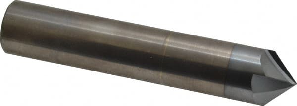 Accupro - 3/4" Diam 4 Flute Single End Solid Carbide Chamfer Mill - Eagle Tool & Supply