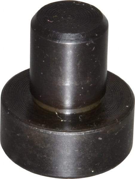 Gibraltar - 0.969" OAL, 3/8" Head Height, 7/8" OD, 52100 Steel, Unground, Press Fit Rest Button - Black Oxide Coating, 1/2" Pin Diam - Eagle Tool & Supply