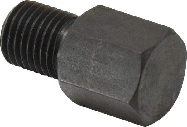 Gibraltar - 15/16" OAL, 1/2" Head Height, Low Carbon Steel, Threaded Rest Button - Black Oxide Coating, 3/8-24 Thread, 1/2" Hex - Eagle Tool & Supply