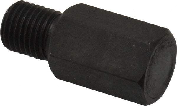 Gibraltar - 1-3/16" OAL, 3/4" Head Height, Low Carbon Steel, Threaded Rest Button - Black Oxide Coating, 3/8-24 Thread, 1/2" Hex - Eagle Tool & Supply