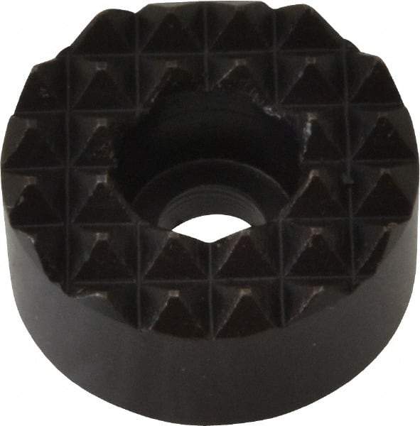 Fairlane - 3/4" Diam, 3/8" High, No. 10 C Bore SHCS, Counterbored, Fine Tooth Grade Diamond Serration Tooth Pattern, High Speed Steel, Round Positioning Gripper - Black Oxide Coated - Eagle Tool & Supply