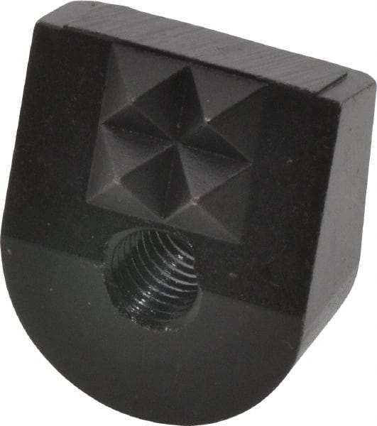 Fairlane - 4 Point 1/4-28 High Speed Steel Angled Positioning Gripper - Black Oxide Finish, 1/2" High, 3/4" Wide, 0.88" Top Length, 0.81" Bottom Length, 15° Gripping Angle, 0.03 x 45° Chamfer - Eagle Tool & Supply