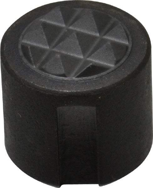 Fairlane - 10-32 Thread, 1/2" Diam, 1/2" High, Threaded, Fine Tooth Grade Diamond Serration Tooth Pattern, Carbide Tipped, Round Positioning Gripper - 0.13" Flat Width, Uncoated - Eagle Tool & Supply