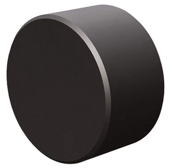 Fairlane - 3/8" OAL, 3/4" OD, Steel, Tapped Rest Button - Black Oxide Coating, 3/16" Thread Depth - Eagle Tool & Supply