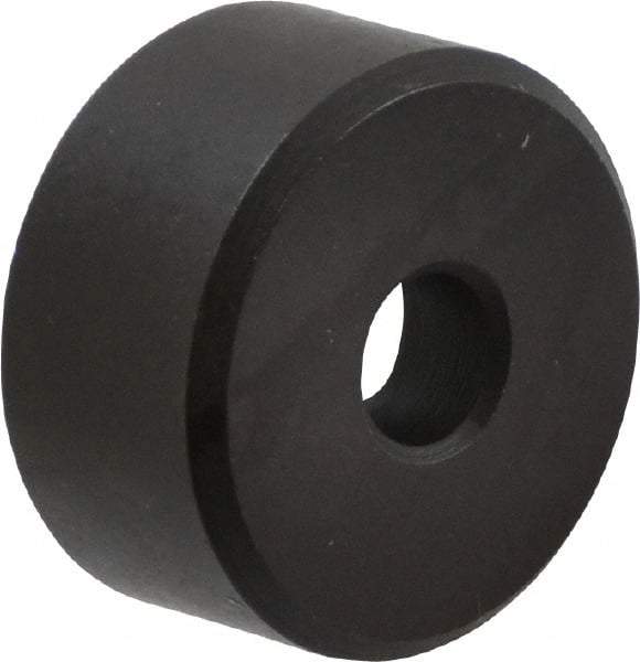 Fairlane - 1/2" OAL, 1" OD, Steel, Counterbored Rest Button - Black Oxide Coating - Eagle Tool & Supply