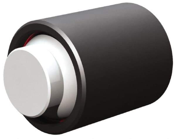 Fairlane - 4-40, 5/16" Thread Length, 5/32" Ball Diam, Flat Ball Pad Surface, Alloy Steel, Black Oxide, Base, Swivel Action Gripper Assemblies - 3/8" Diam, 5/16" Deep Thread, 5/32" Contact Diam, 1/2" Overall Height, Delrin Ball - Eagle Tool & Supply