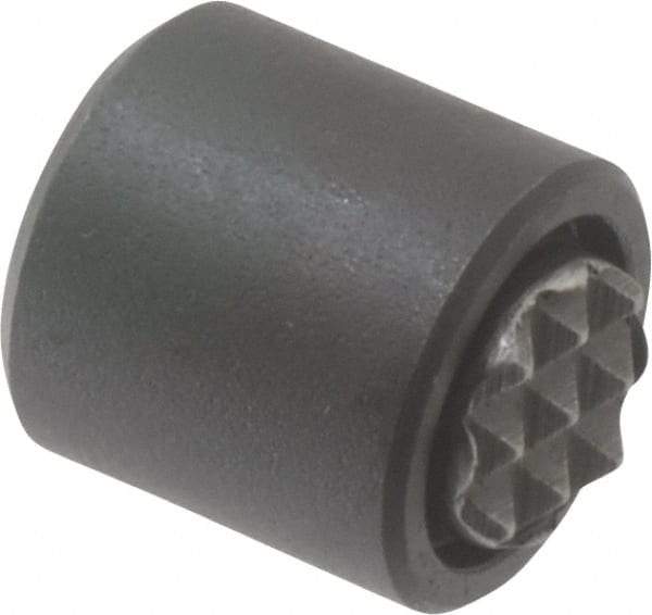 Fairlane - 10-32, 5/32" Thread Length, 5/16" Ball Diam, Serrated Ball Pad Surface, Alloy Steel, Black Oxide, Base, Swivel Action Gripper Assemblies - 1/2" Diam, 5/32" Deep Thread, 5/16" Contact Diam, 9/16" Overall Height, High Speed Steel Ball - Eagle Tool & Supply