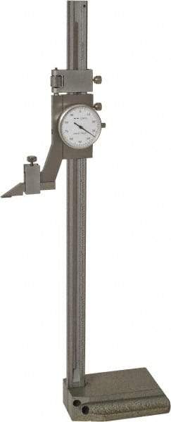 Value Collection - 12" Stainless Steel Dial Height Gage - 0.001" Graduation, Dial Display - Eagle Tool & Supply